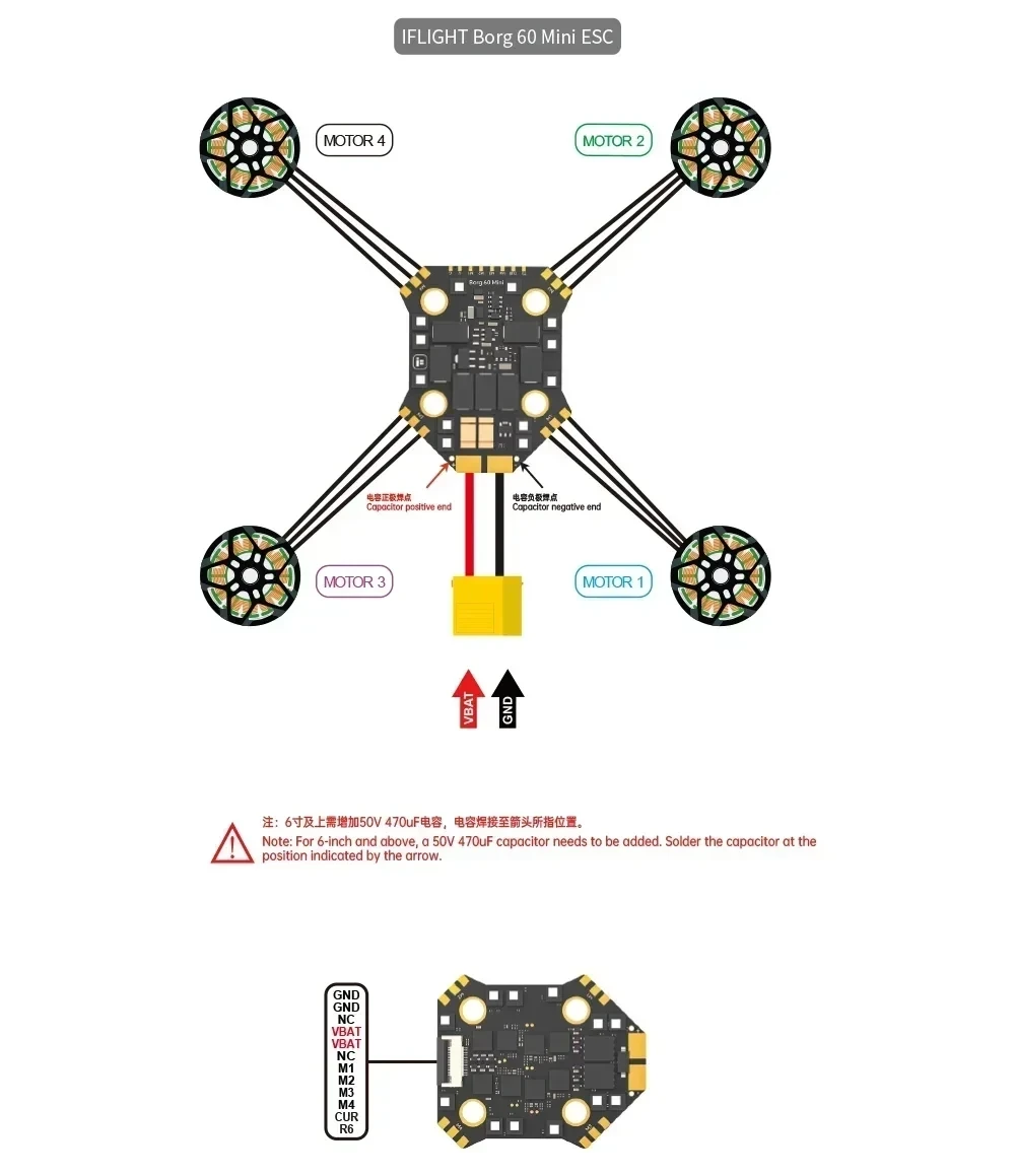 Mini pila Iflight Borg F7 con  - Fpv Flight Controller F7 Stack 60A reseña y precio