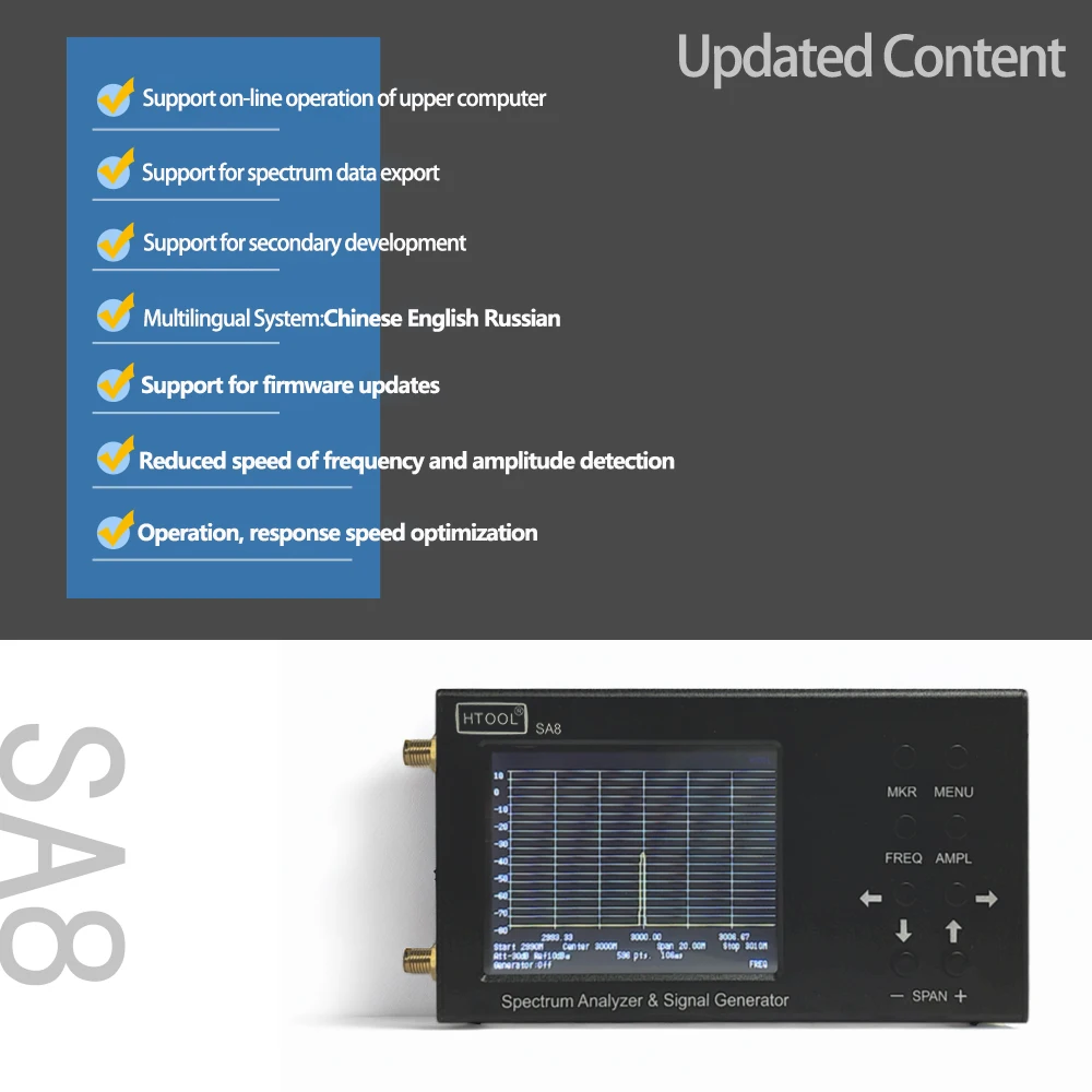 Analizador de espectro portáti - Signal Generator Spectrum Analyzer reseña y precio